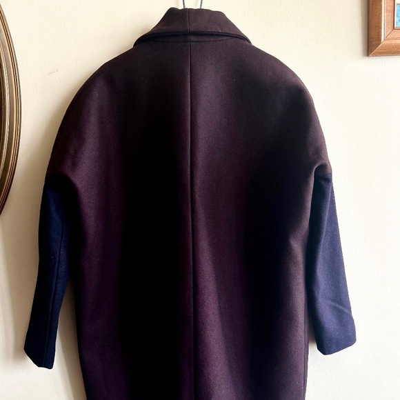 All Saints Dark Purple Women's Coat - Picture 7 of 11